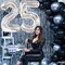 Silver 25 Balloon Numbers - 40 Inch | Silver Mylar Foil BalloonFor 25th happy Birthday Decorations | 25th Anniversary Decorations | Birthday Party Decoration